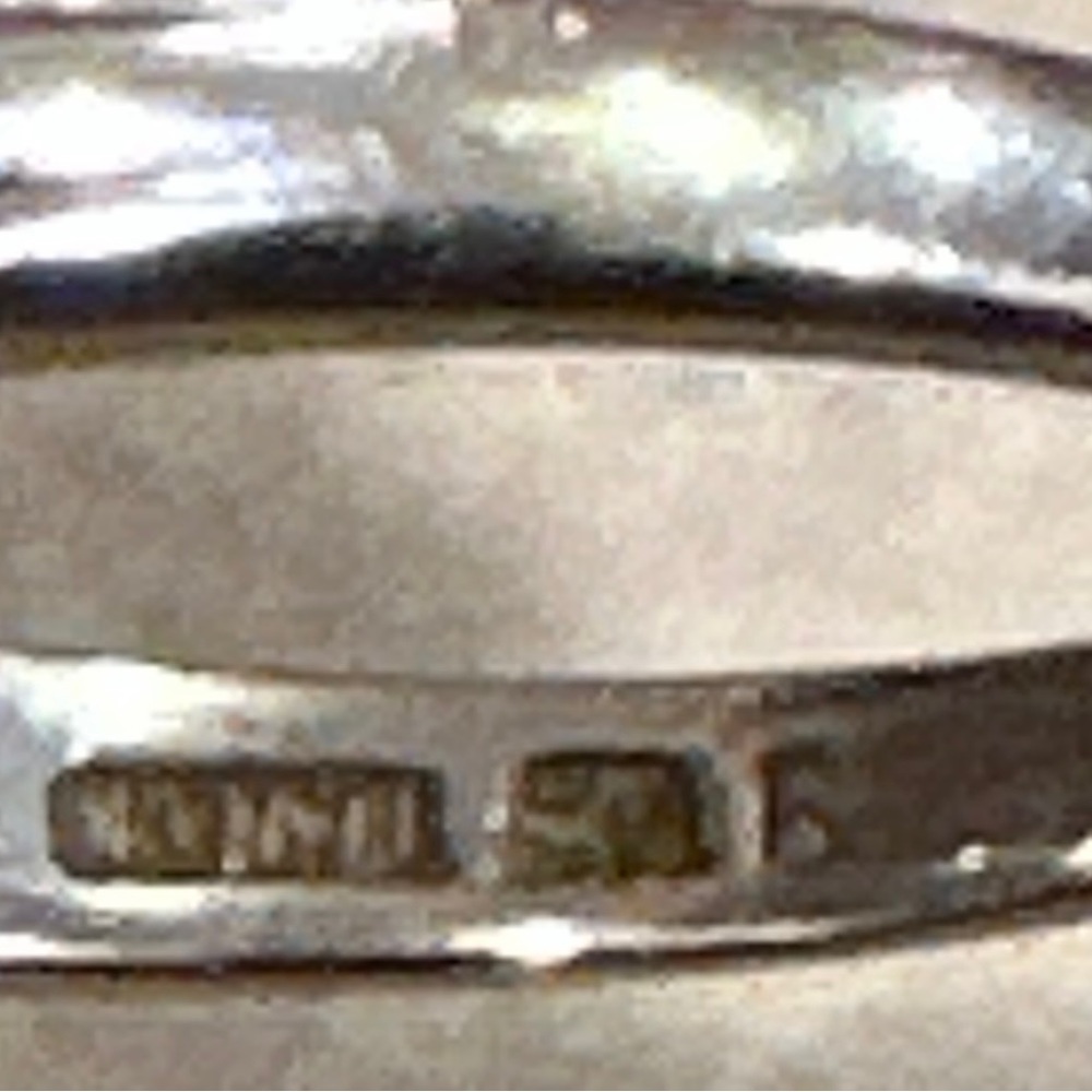 Three Stone Iolite And Silver Ring - image 5